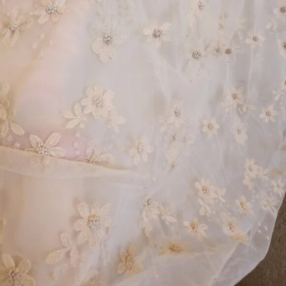 Dôen Heirloom Cardamine Dress Birch XXL Maxi Tulle Viscose Ethereal Flowers NWT - Picture 12 of 14